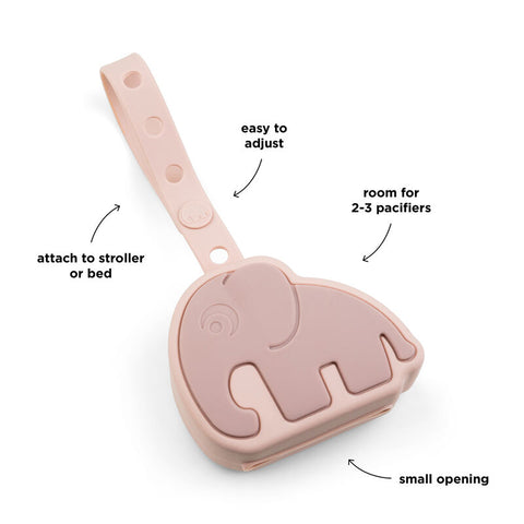 Done By Deer - Silicone Pacifier Pouch Elphee Powder