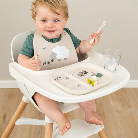 Foodie Compartment Plate Tiny Farm Sand