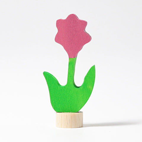 GRIMM'S Decorative Figure Pink Flower