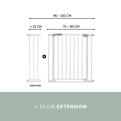 HAUCK  Clear Step Gate (75 - 80 Cm) / White