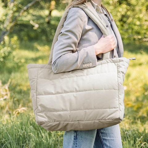 Quilted Changing Tote Bag Sand