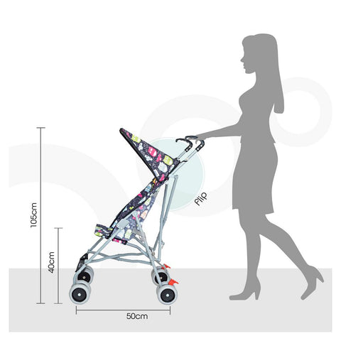 MOON - Jet Ultra Light Weight Fold Buggy Stroller Buggy - Printed Cars