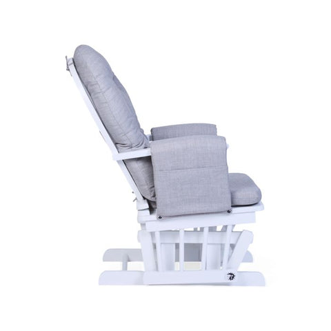 Gliding Chair With Footrest - Grey