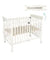 MOON Wooden Foldable Baby Crib (129X69X96 cm)-White
