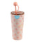 MOON Double Smoothie Cup With Straw-Pink
