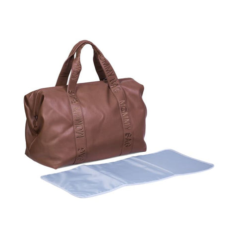 Mommy Bag Signature Simili Dark Brown Vegan Leather