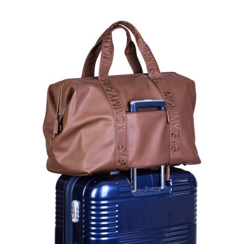 Mommy Bag Signature Simili Dark Brown Vegan Leather