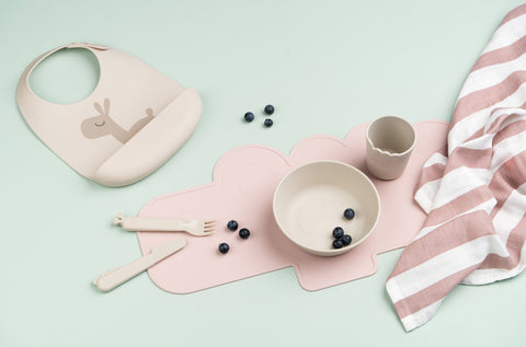 Silicone Bib 2-Pack Lalee Sand/Green