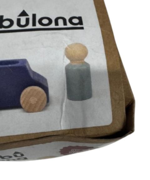 Lubulona - Blue Wooden Toy Car R.S