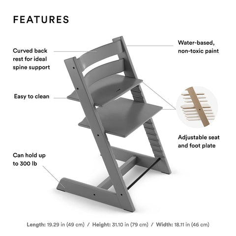 Stokke Tripp Trapp Chair Storm  Gray