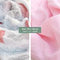 MOON Organic Muslin Wrap/ Swaddle-feather Print & Pink.