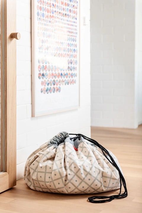 Play and Go - Playmat and Storage bag - Geo Green