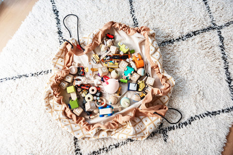 Play&Go - Playmat & Storage Bag - Geo Mustard