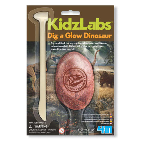 4M KidzLabs / Dig A Glow Dinosaur (6 Assorted)