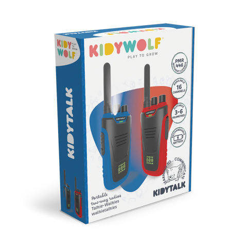 KIDYTALK Walkie Talkie - Blue/Red
