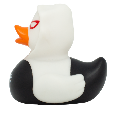 Black Spidy Duck, white