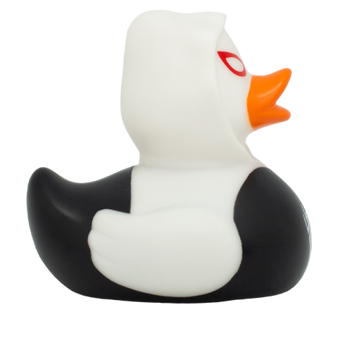 Black Spidy Duck, white
