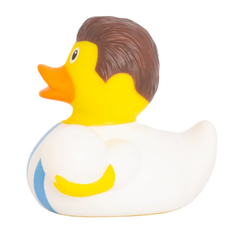 Soccer Star Duck, white