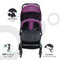 MOON Travel-Lite  - Cabin Stroller,Purple
