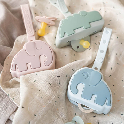 Silicone Pacifier Pouch Elphee Blue
