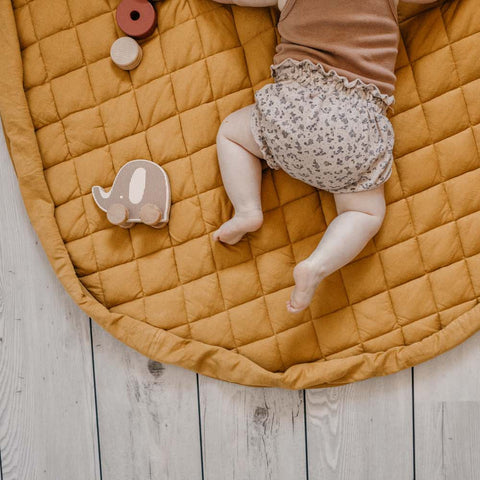 Play&Go - Organic Baby Mat - Mustard Chai Thai