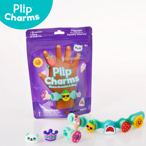 Fat Brain Toys Plip Charms Assortment - Clip-On Sensory Fidget Charm - 1 pack random color