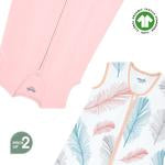 MOON Organic Sleepsack -Feature and Pink L