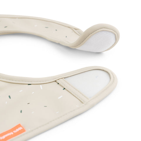 Bib W/Velcro 2-Pack Lalee Sand