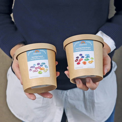 Grimm's Building Rings Rainbow - www.toybox.ae