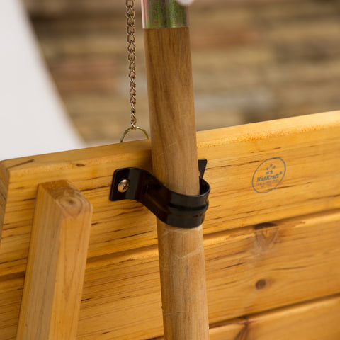 Outdoor Chaise with Umbrella - Navy - www.toybox.ae