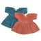 CORDUROY DRESS - PEACH - www.toybox.ae