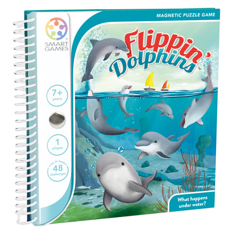 Flippin' Dolphins Magnetic Travel Game - www.toybox.ae