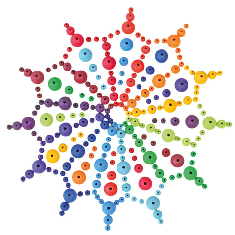 60 Wooden Beads - www.toybox.ae