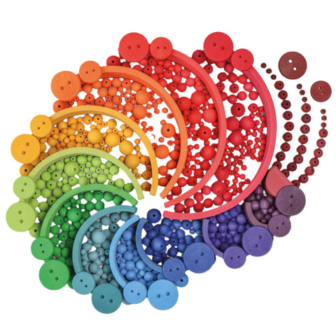 60 Wooden Beads - www.toybox.ae