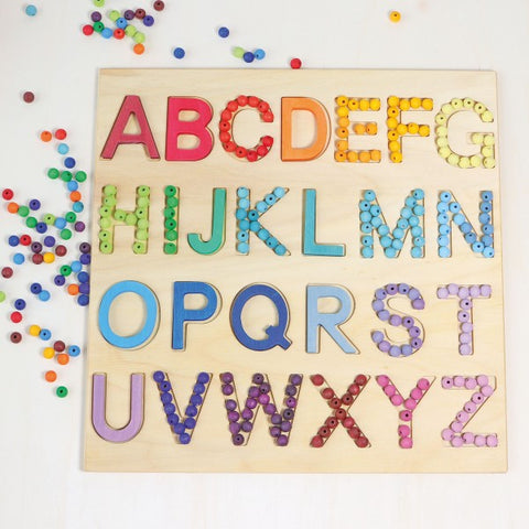 120 Small Pastel Wooden Beads - www.toybox.ae