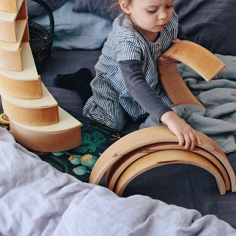 Grimms large rainbow natural - www.toybox.ae