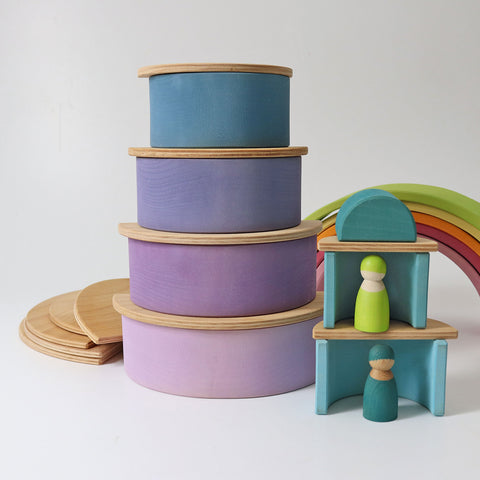 Grimm's Natural Semi Circles - www.toybox.ae