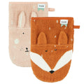 Washcloths 2-pack | Mrs. Rabbit - Mr. Fox - www.toybox.ae