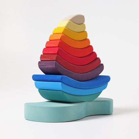 Grimms Boat Stacking Tower - www.toybox.ae
