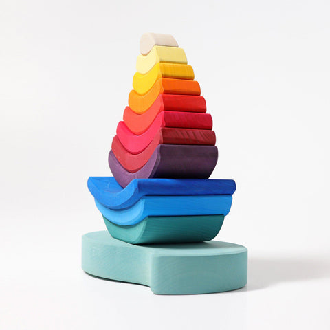 Grimms Boat Stacking Tower - www.toybox.ae