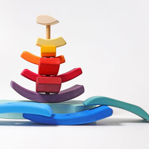 Grimms Boat Stacking Tower - www.toybox.ae