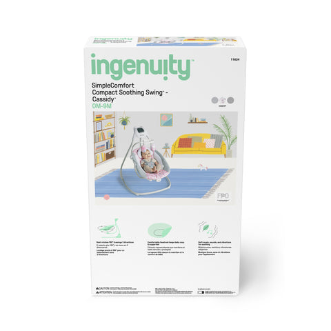 Ingenuity Simple Comfort Cradling Swing - Cassidy