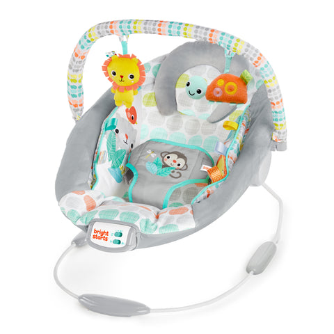 Bright Starts - Whimsical Wild Comfy Bouncer Seat with Soothing Vibration and Melodies