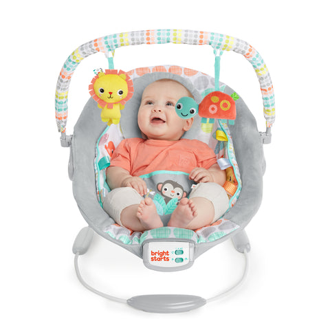 Bright Starts - Whimsical Wild Comfy Bouncer Seat with Soothing Vibration and Melodies
