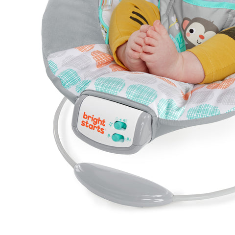 Bright Starts - Whimsical Wild Comfy Bouncer Seat with Soothing Vibration and Melodies