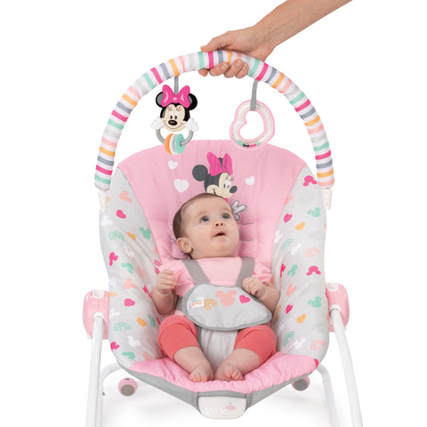 Bright Starts Minnie Mouse Forever Bestiet Infant To Toddler Rocker