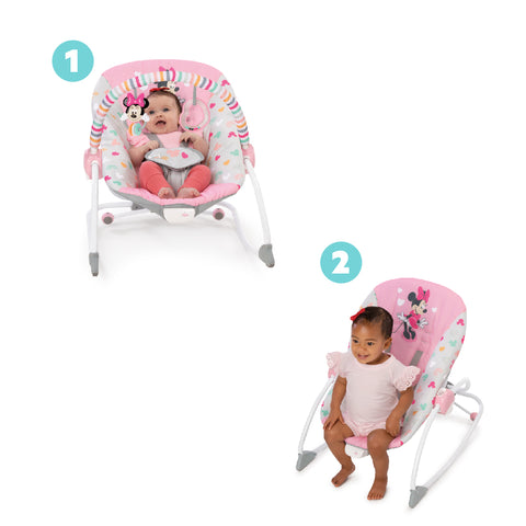 Bright Starts Minnie Mouse Forever Bestiet Infant To Toddler Rocker