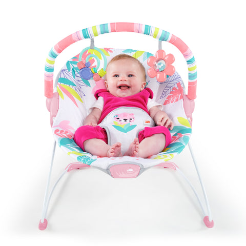 Bright Starts Flamingo Vibes(Tm) Vibrating Bouncer