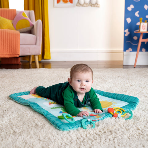 Bright Starts - Tiki Toy Bar Baby Activity Gym & Tummy Time Mat