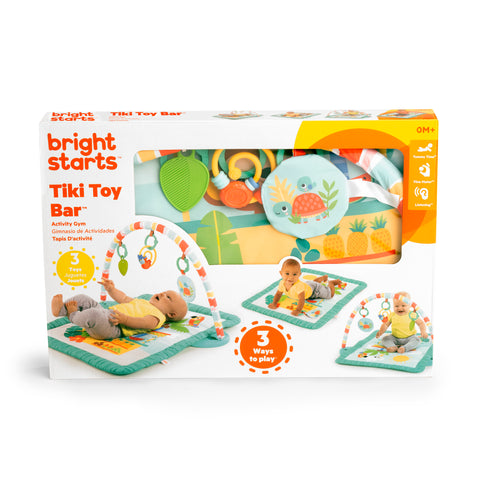 Bright Starts - Tiki Toy Bar Baby Activity Gym & Tummy Time Mat